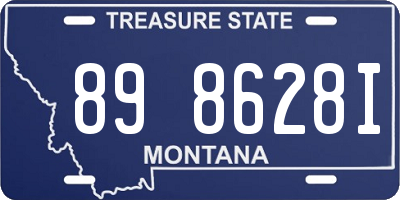 MT license plate 898628I