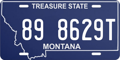 MT license plate 898629T