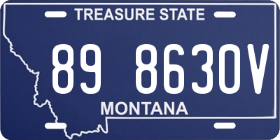 MT license plate 898630V
