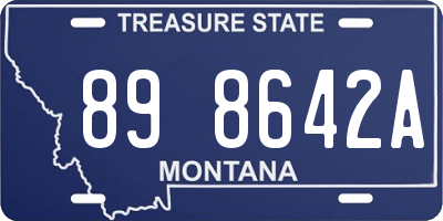 MT license plate 898642A