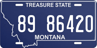MT license plate 898642O