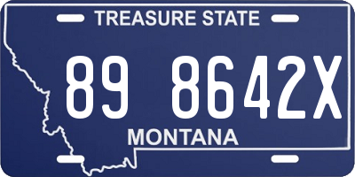 MT license plate 898642X