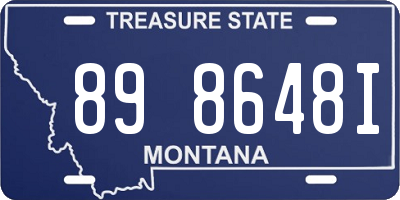 MT license plate 898648I