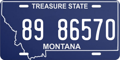MT license plate 898657O