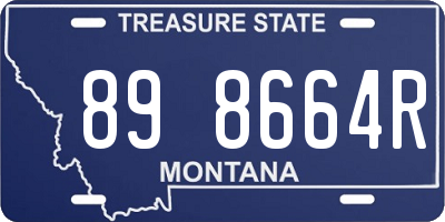MT license plate 898664R