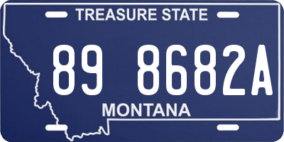 MT license plate 898682A