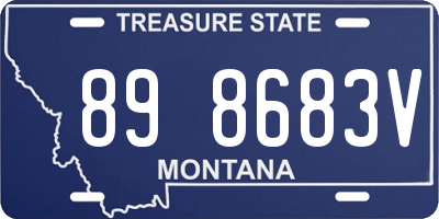 MT license plate 898683V