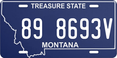 MT license plate 898693V