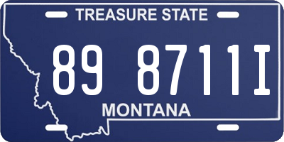 MT license plate 898711I