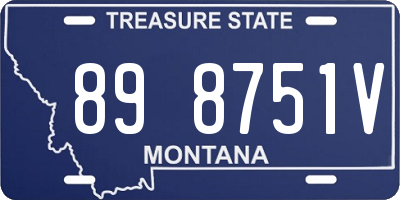 MT license plate 898751V