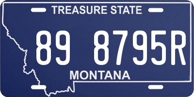 MT license plate 898795R