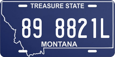 MT license plate 898821L