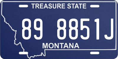 MT license plate 898851J