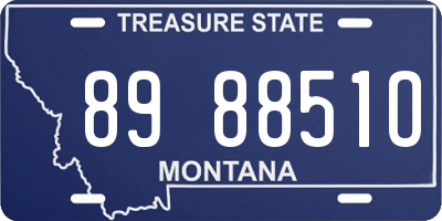 MT license plate 898851O