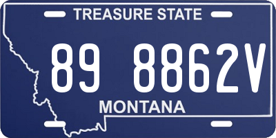 MT license plate 898862V
