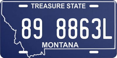 MT license plate 898863L