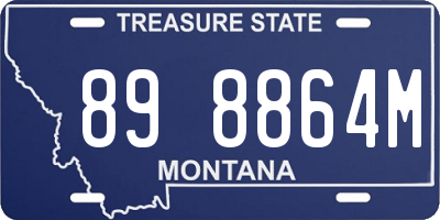 MT license plate 898864M