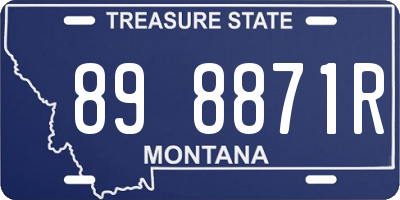 MT license plate 898871R