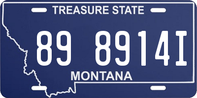 MT license plate 898914I