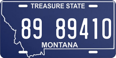 MT license plate 898941O
