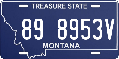 MT license plate 898953V