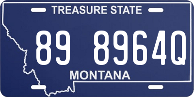 MT license plate 898964Q