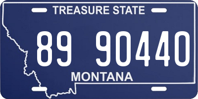 MT license plate 899044O
