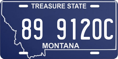 MT license plate 899120C