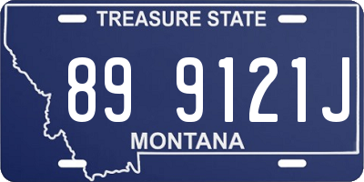 MT license plate 899121J