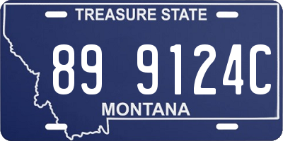 MT license plate 899124C