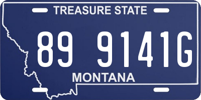 MT license plate 899141G