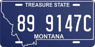 MT license plate 899147C