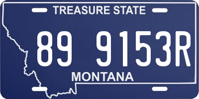 MT license plate 899153R