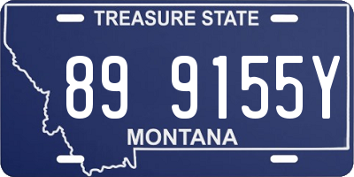 MT license plate 899155Y