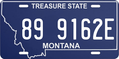 MT license plate 899162E