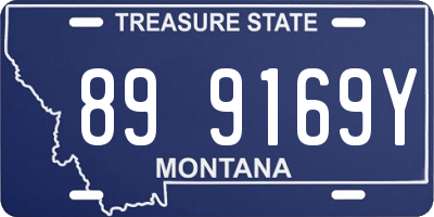 MT license plate 899169Y