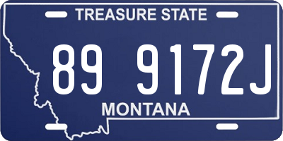 MT license plate 899172J