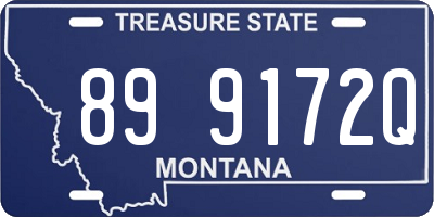 MT license plate 899172Q