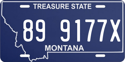 MT license plate 899177X