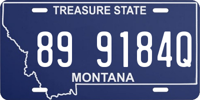 MT license plate 899184Q