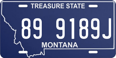 MT license plate 899189J