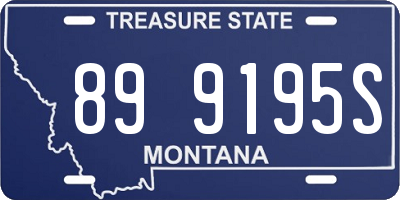 MT license plate 899195S