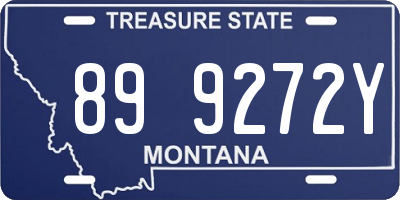 MT license plate 899272Y