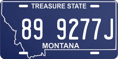 MT license plate 899277J