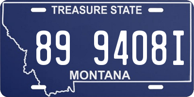 MT license plate 899408I