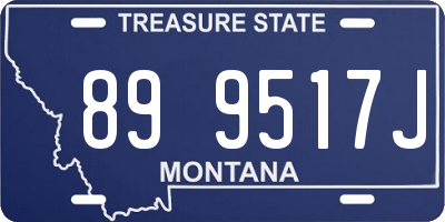 MT license plate 899517J