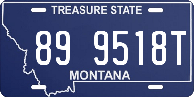 MT license plate 899518T