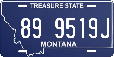 MT license plate 899519J