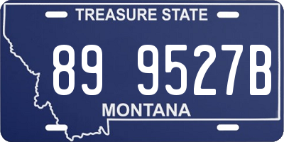MT license plate 899527B