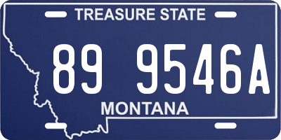 MT license plate 899546A